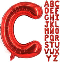 Lovoir 40 Inch Large Red Letter C Balloons Big Size Jumbo Mylar Foil Helium Balloon for Birthday Party Celebration Decorations Alphabet Red C