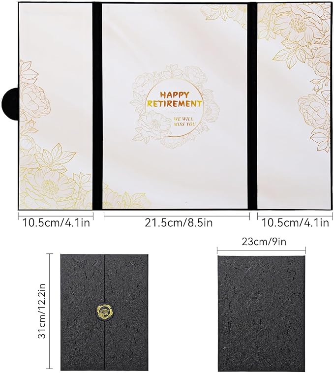 Retirement Party Decorations, Happy Retired Guest Book Alternative, Retirement Gifts for Women Men, Farewell Party Supplies Going Away Gifts for Office Coworker