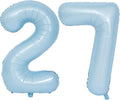40 In Matte Blue Number Balloons Helium Foil Mylar Balloon Birthday Party banquet Decoration Digital 27