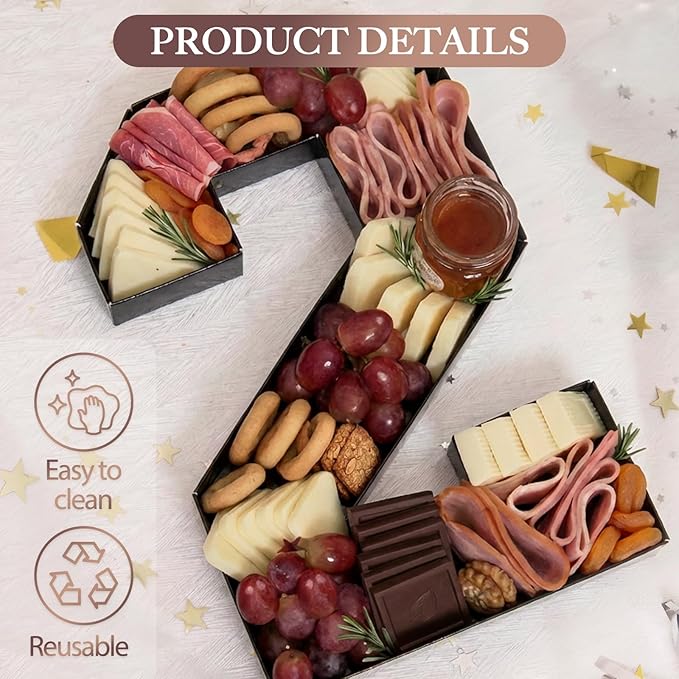 Graduation Party Decorations 2026-2026 Numbers Charcuterie Board Box - 10" Paper Tray for Graduation Centerpieces - Class of 2026 Table Decoration for Kindergarten Preschool College High School