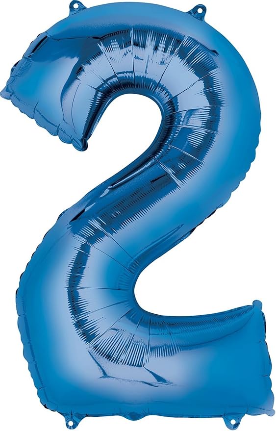 Anagram Bluey 2nd Birthday Party Supplies Foil Balloon Bouquet Decorations