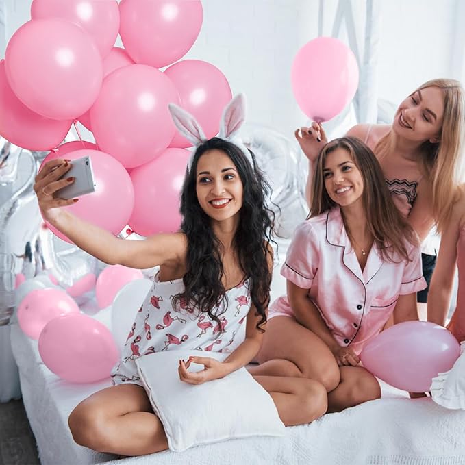 Pink Balloons Pink Birthday Decorations 10 Pack 36 inch Round Gender Reveal Ballons for Birthday Wedding Anniversary Baby Shower Gender Reveal Party Decoration