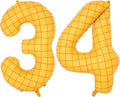 40-Inch Large Number Balloon Toy Inspired Story Matte Yellow Birthday Balloon Western Rodeo Party Supplies Boy Girl Story Anniversary Kids Birthday Party Cowboy Farm Themed Baby Welcome Decorations