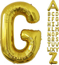 Letter Balloons Gold Party Balloon - 40 Inch Large Gold Letter G Balloon, Letter Balloon Birthday Decorations, Balloon for Women Men Anniversary Party Decorations Supplies