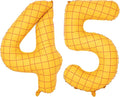 40-Inch Large Number Balloon Toy Inspired Story Matte Yellow Birthday Balloon Western Rodeo Party Supplies Boy Girl Story Anniversary Kids Birthday Party Cowboy Farm Themed Baby Welcome Decorations