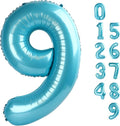 40 Inch Pastel Blue Numbers 9 Balloon, Balloons Decorations for 9 19 90 Birthday Party, Engagement, Wedding, Graduations, Photo Shoot Supplies