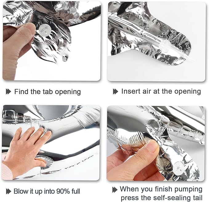 40 Inch Silver 7 Number Balloons Giant number balloons 7 Jumbo Mylar Foil Helium Balloon for 17 27 37 Birthday Digital Balloons for 70th Birthday Party Wedding Anniversary Party Decorations