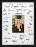 GraduatePro 12x16 Signature Picture Frame Board for 5x7 Photo with Signable Mat for Birthday Party Graduation Wedding Guest Book Gold