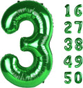 40 Inch Green 3 Number Balloons 3 Foil Mylar Jumbo Giant Big Large 31 Balloons Number 13th 31st Birthday Party Anniversary Decorations Supplies for Girl Women Balloon