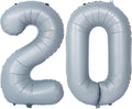 40 In Matte gray Number Balloons Helium Foil Mylar Balloon Birthday Party banquet Decoration 20
