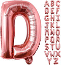 Lovoir 40 Inch Large Rose Gold Letter D Balloons Big Size Jumbo Mylar Foil Helium Balloon for Birthday Party Celebration Decorations Alphabet Rose Gold D