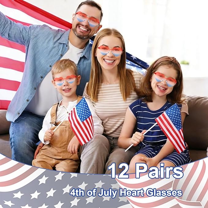 Heart Sunglasses 12/18/24 Pcs Heart Shaped Glasses for Women Cute Funny Party Glasses Party Favors Accessories