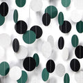 Black-Green Silver Party-Decorations Garland Streamers - 52Ft Graduation 2025 Hanging Paper Banner, Soccer Party Supplies Men Boys Birthday Spring Summer Jungle Theme Decor Backdrop Bunting Panduola