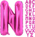 40 Inch Large Hot Pink Letter N Balloons Alphabet N Letter Balloons Foil Mylar Letter A Balloons for Birthday Party Anniversary New Year Graduation Wedding