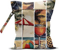 Beach Essentials, Wet Bag for Swimsuit Dirty Clothes Yoga Gym Diaper, Wet Dry Bag, Beach Vacation Essential for Travel Poor Bathing Summer Coastal Gifts Summer Vibes