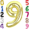 40 Inch Champagne Gold Number 9 Balloon, Giant 9 Number Balloons for 9th Birthday Decorations, Party Supplies for Baby Boy Girl, Champagne Gold Party Decor