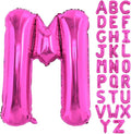 40 Inch Large Hot Pink Letter M Balloons Alphabet M Letter Balloons Foil Mylar Letter A Balloons for Birthday Party Anniversary New Year Graduation Wedding