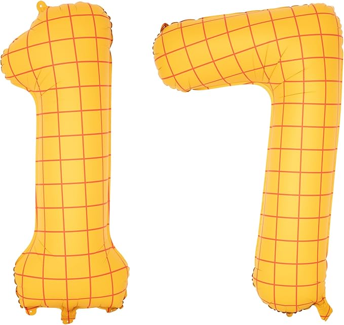 40-Inch Large Number Balloon Toy Inspired Story Matte Yellow Birthday Balloon Western Rodeo Party Supplies Boy Girl Story Anniversary Kids Birthday Party Cowboy Farm Themed Baby Welcome Decorations