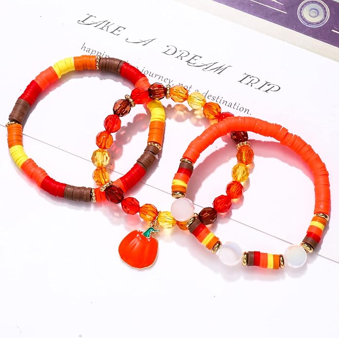 Surfer Heishi Bracelets for Women Stackable Rainbow Vinyl Disc Clay Beaded Stretch Bracelets Elastic Layering Friendship Bracelets Boho Summer Beach Jewelry