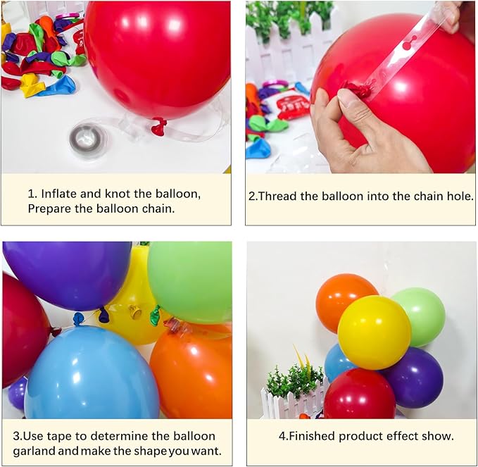 KAWKALSH Rainbow Balloon Arch Kit 111Pcs 18 12 5 Inch Latex Colorful Party Balloons Garland for Birthday Baby Shower Wedding Engagement Anniversary Christmas Party Decorations