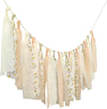 Peach Floral Chiffon Tsaasel Garland for Wedding Birthday Bridal Shower Bachelorette Engagement Party Backdrop Room Decor Photo Booth Hanging Decor
