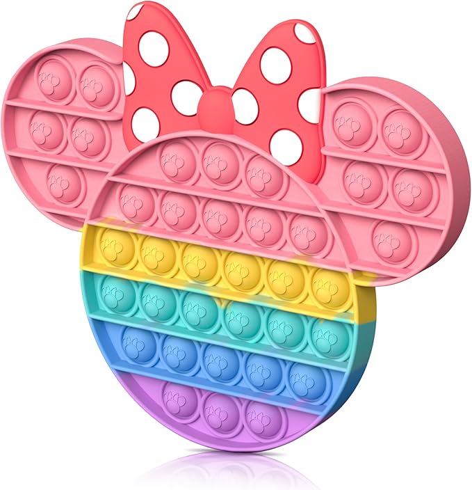Kids Girls Fidget Toys, Push Bubble Sensory Toy for Toddlers Age 3 4 5-7,Autism Stress Reliever for Classroom Prize Interactive Game Party Favors Birthday Gift Travel Office