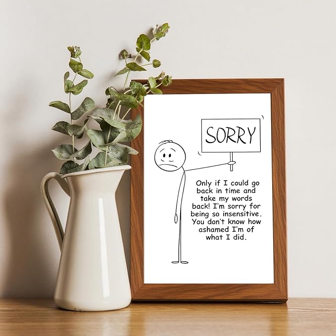 Apology Card for Him Her, I'm Sorry Gifts for Her, I'm Sorry Cards for Friends Family