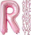 Lovoir Pink Letter R Balloons, 40 Inch Pastel Pink Letter Balloons R Foil Mylar Helium Pink Letter Balloons for Birthday Party Supplies Anniversary Event Celebration Decorations Alphabet Pink R