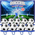 3D Soccer Lollipop Rings 20pk- Soccer Candy 3D Ball Shaped For Soccer Party Decorations - Soccer Party Favors - Soccer Ball Candy & Soccer Snacks For Soccer Goodie Bags Stuffers - Soccer Suckers