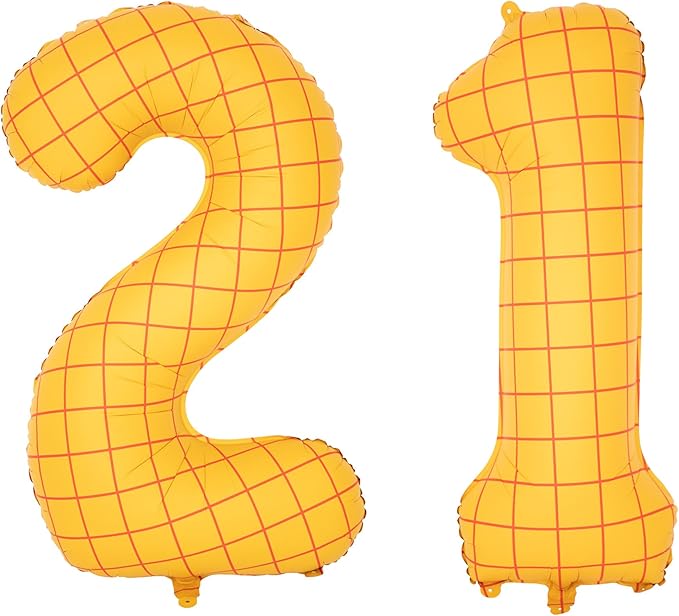 40-Inch Large Number Balloon Toy Inspired Story Matte Yellow Birthday Balloon Western Rodeo Party Supplies Boy Girl Story Anniversary Kids Birthday Party Cowboy Farm Themed Baby Welcome Decorations
