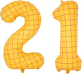 40-Inch Large Number Balloon Toy Inspired Story Matte Yellow Birthday Balloon Western Rodeo Party Supplies Boy Girl Story Anniversary Kids Birthday Party Cowboy Farm Themed Baby Welcome Decorations