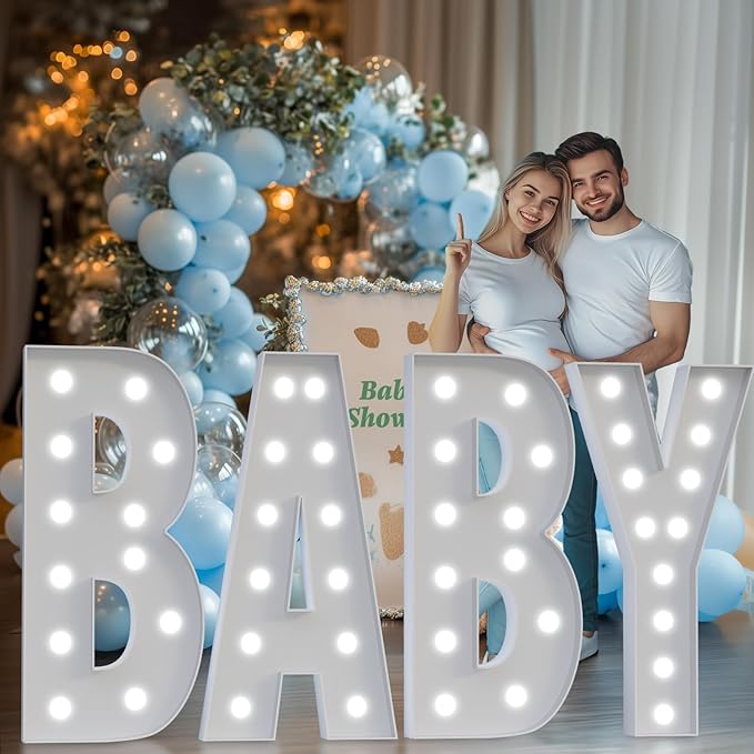 4FT Marquee Light up Letters: Large Marquee Letter A for Marry Me Proposal Graduation Decorations, Marquee A Sign for Birthday Party Gender Reveal Party Wedding Engagement Decor Anniversary Balloon