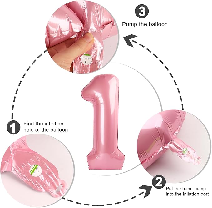 Pastel Pink Balloon Number 27, Large Happy 27 Birthday Decoration for Men & Women 2 7 27 72, Foil Number Balloons for Wedding Graduation Celebration Anniversary Supplies