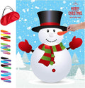 MISS FANTASY Christmas Games for Kids Party Pin Nose on Snowman Christmas Party Decorations Christmas Activities for Kids Family Adults Xmas Gifts Crafts (Snowman)