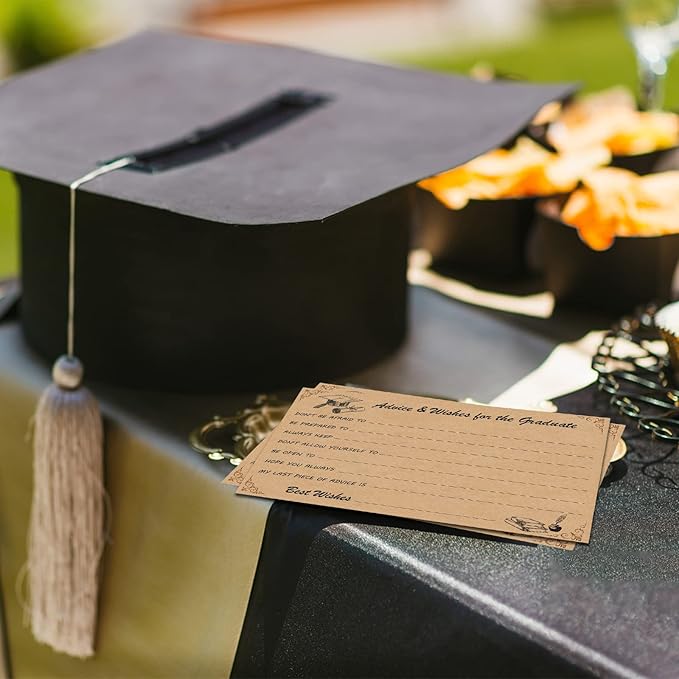 Fibevon Graduation Party Supplies - 50-Pack, 4x6 Inch Cards, Suitable for Any Graduate, Concludes with a Long Lasting Keepsake