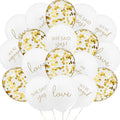 50Pcs Engagement Balloons, Engagement Party Decorations, He Asked balloons, She Said Yes Balloons, Gold Confetti Latex Balloon, Bridal Shower Engagement, Wedding Party Decoration