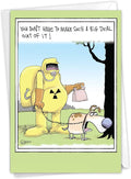 NobleWorks - Funny Birthday Greeting Card with Envelope (4.63 x 6.75 Inch) - Make Such A Big Deal 4370