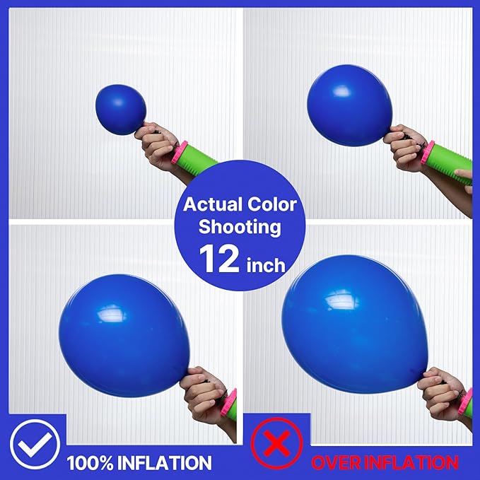 PartyWoo Royal Blue Balloons 101pcs 12 Inch Dark Blue Latex Helium Balloons for Birthday Gender Reveal Wedding Anniversary Baby Shower Graduation Under The Sea Beach Dog Party Decorations Blue-Y59