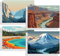 48 Pack Blank Cards and Envelopes, National Parks Blank Greeting Cards, Blank Cards for All Occasion