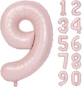 40 In Matte Pink Number Balloons Helium Foil Mylar Balloon Birthday Party banquet Decoration Digital 9