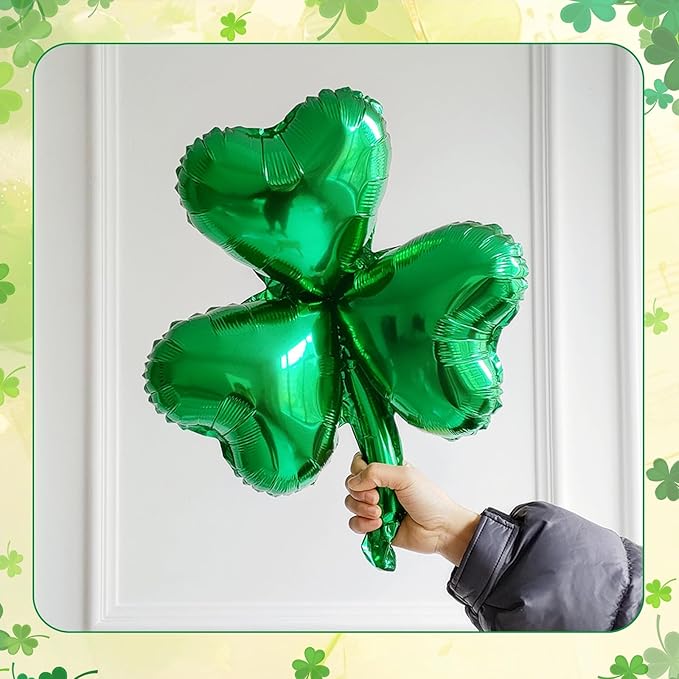 St. Patrick's Day Balloon Arch Kit,161Pcs Green Gold Balloon Garland with Rainbow,Shamrock,Top Hat,Beer Cup,Horseshoe Foil Balloons for St Patricks Day Irish Festival Lucky One Spring Party Decoration