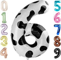 Number 6 Balloon 40 Inch, 6 7 Six Seven Birthday Decorations, 6th Birthday Balloon for Boy Girl, White Black 16 60 61 65 Numbers Balloons Graduations Anniversary Supplies