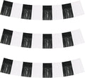 BEISHIDA 3 Packs Metallic Foil Fringe Garland Black White Wall Hanging Tinsel Fringe Banners for Car Floats Bridal Shower Wedding Birthday Graduation Holiday Party Decoration(30 Feet)