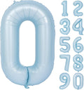 40 In Matte Blue Number Balloons Helium Foil Mylar Balloon Birthday Party banquet Decoration Digital 0