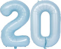 40 In Matte Blue Number Balloons Helium Foil Mylar Balloon Birthday Party banquet Decoration Digital 20