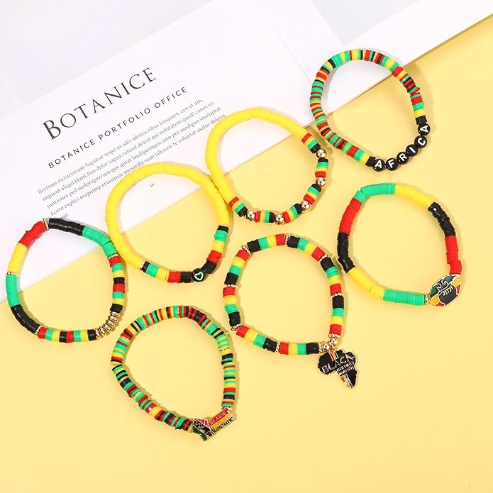 Surfer Heishi Bracelets for Women Stackable Rainbow Vinyl Disc Clay Beaded Stretch Bracelets Elastic Layering Friendship Bracelets Boho Summer Beach Jewelry