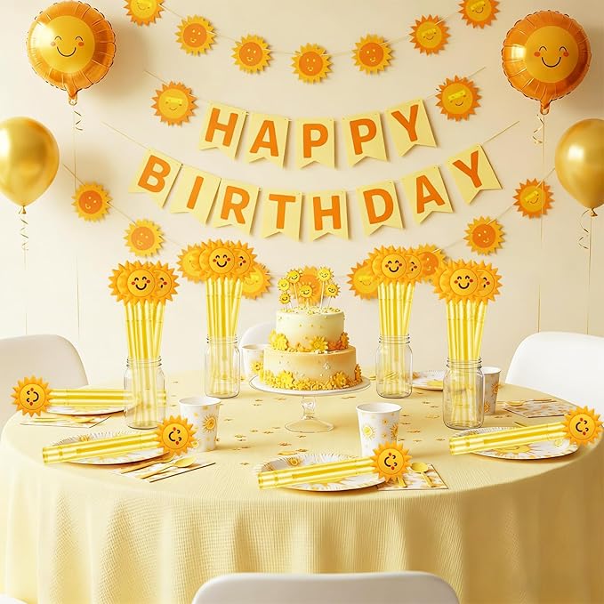 Jenaai 24 Pcs First Trip Around the Sun 1st Birthday Bubble Wands Cute Bubbles Party Favors for Summer Activity Cartoon Birthday Gifts Carnival Goody Bag Stuffers Wedding Supplies