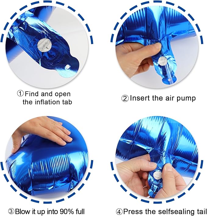 Navy Blue Jumbo Number 6 Balloon 40 Inch, Boy Girl 6th Birthday Supplies, Foil Helium 6 16 26 46 66 Birthday Giant Balloon, Mylar Blue Number Balloons Anniversary Decorations