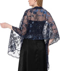 Gossifan Shawls and Wraps for Evening Dresses Sheer Women Elegant Glitter Shawls Soft Sparkly Wedding Bridal Scarf