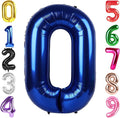 40 Inch Night Blue Number 0 Balloon, Giant Number 0 Balloons for 10th 20th 30th 40th Birthday Decorations, Party Supplies for Baby Boy Girl, Night Blue Party Decor